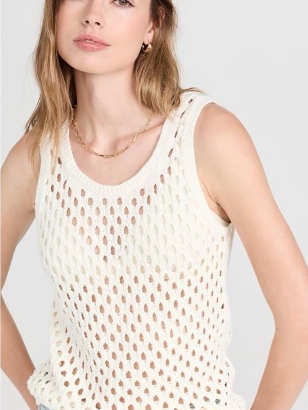 Madewell Greylek Open Stitch Tank